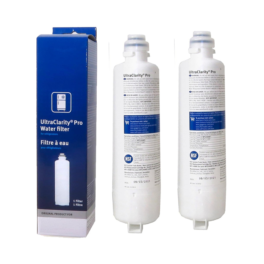 2 pack BORPLFTR55 11032531 UltraClarityPro Bosch Refrigerator Water Filter New