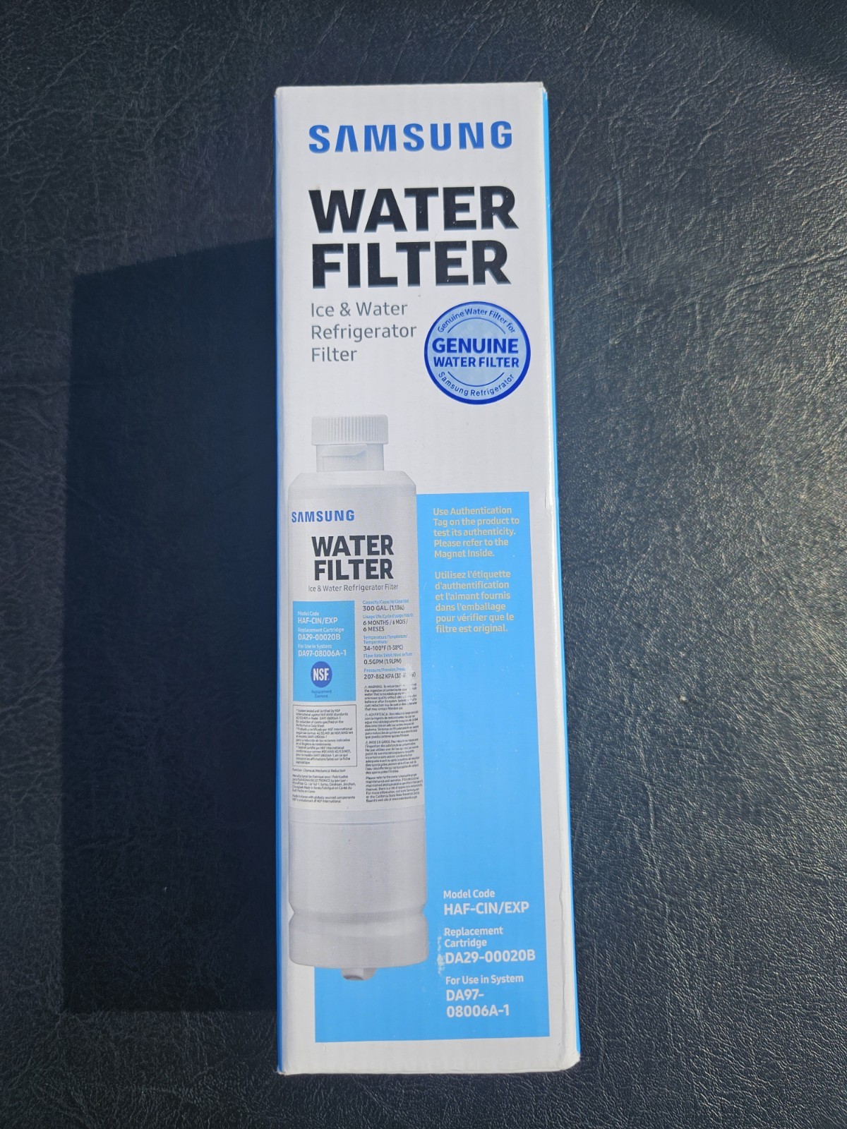 Genuine Samsung HAF-CIN/EXP DA29-00020B Refrigerator Water Filter OEM New