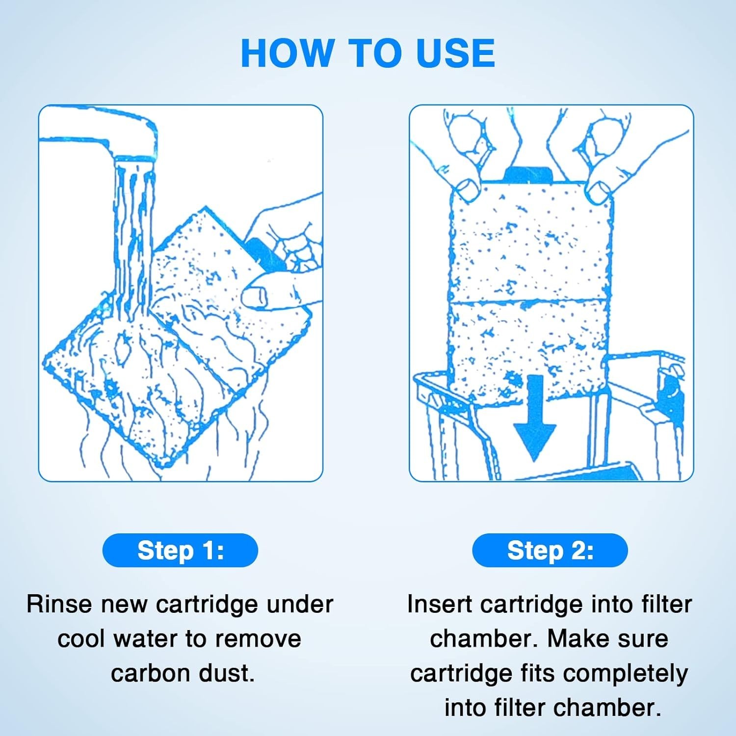 6-Pack Carbon Fiber Filter Cartridges for PF10 Power Filters