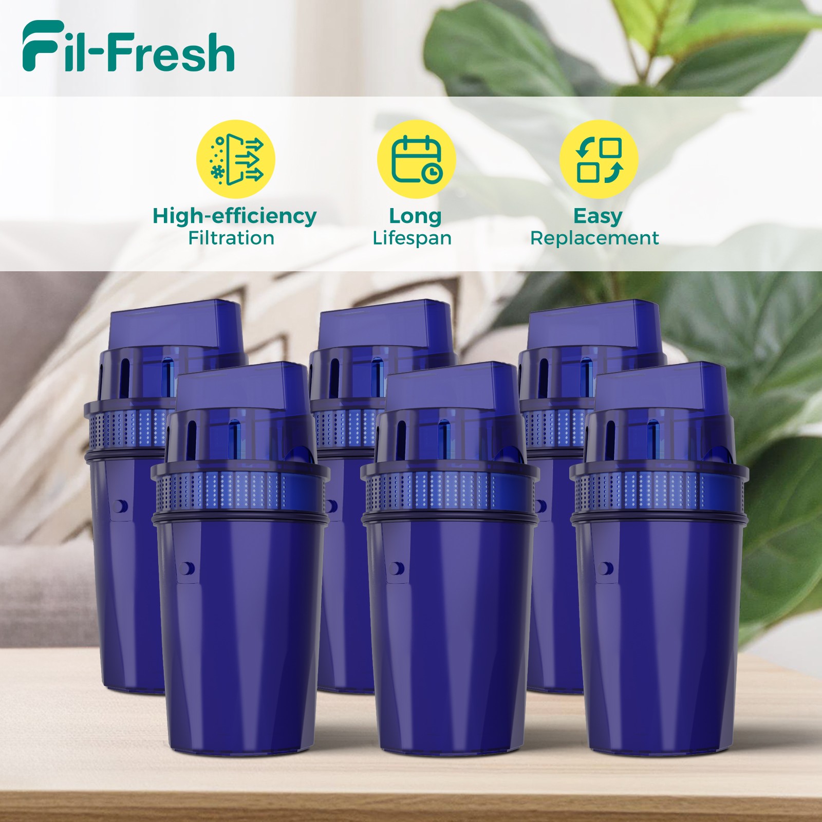 3/4/6-Pack PPF900 Water Filter Replacement PPF900Z NSF Certified Pitcher Filter