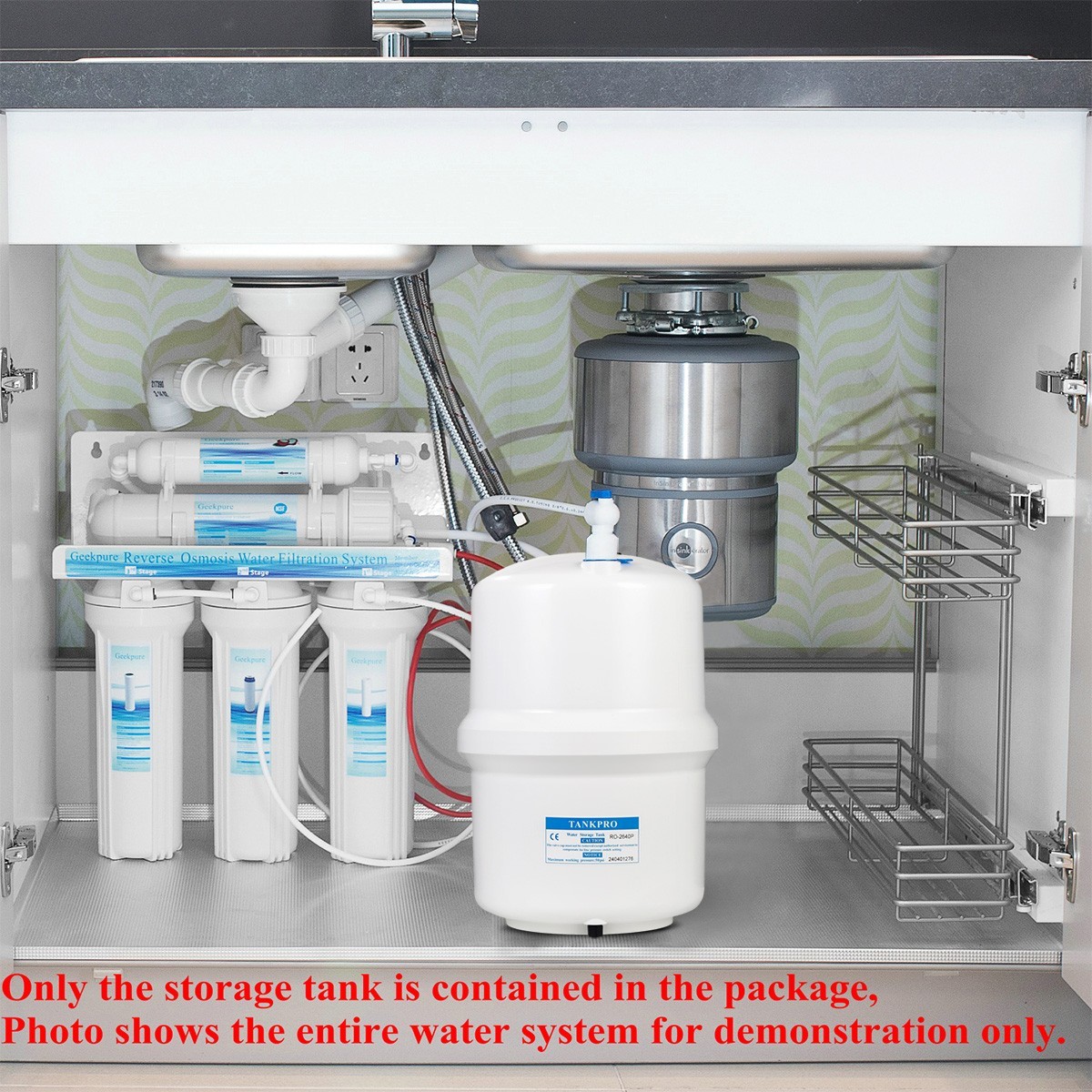 4.0 Gallon RO Water Storage Tank for Reverse Osmosis System NSF Certificated 1/4
