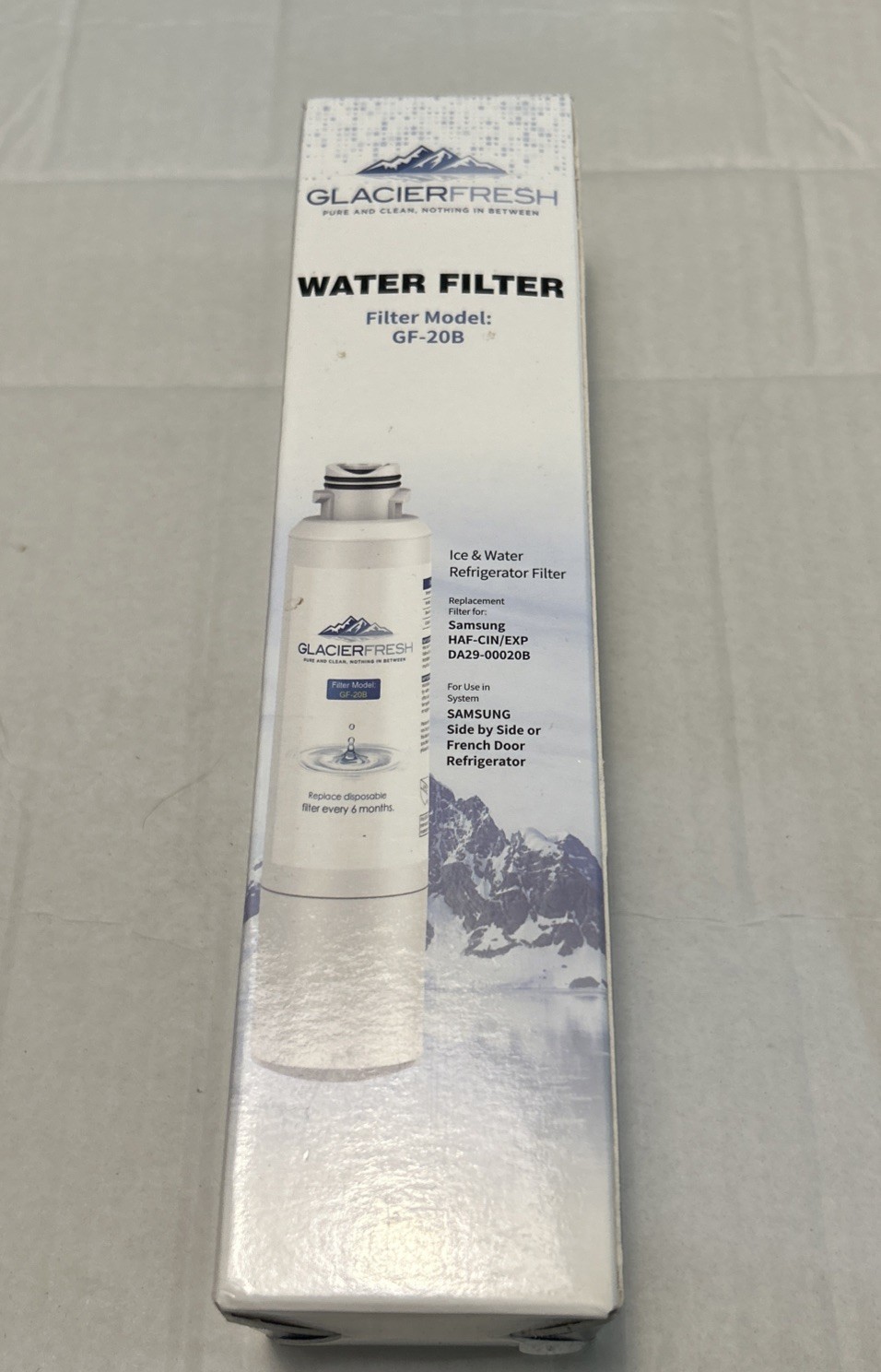 Glacier Fresh Water Filter Model GF-20B New In Box Sealed
