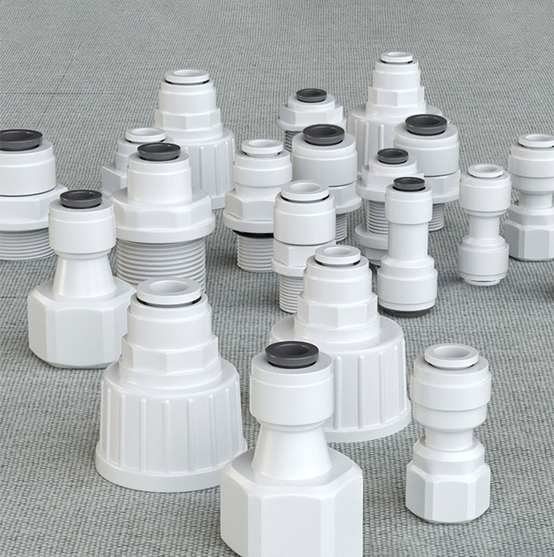 Push Fit Pipe Tube Connector Reducers Straight Fitting 1/4″ 3/8″ 1/2″ 3/4″~5/8″