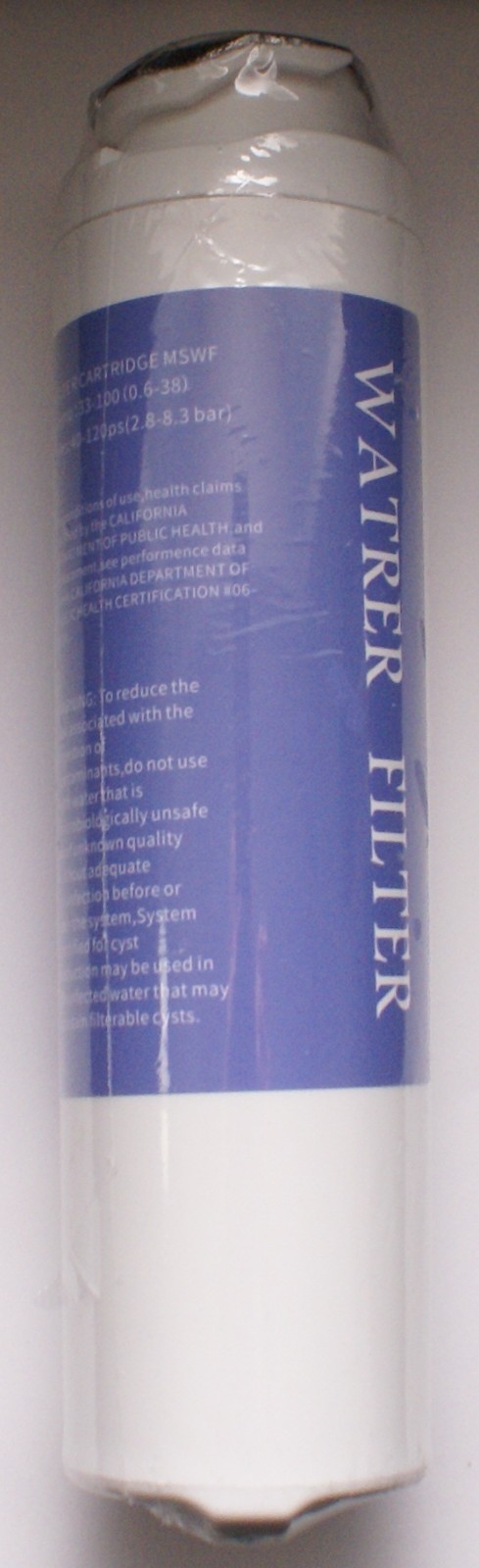 MSWF Refrigerator Water Filter, Replacement for GE® MSWF, NEW, Sealed