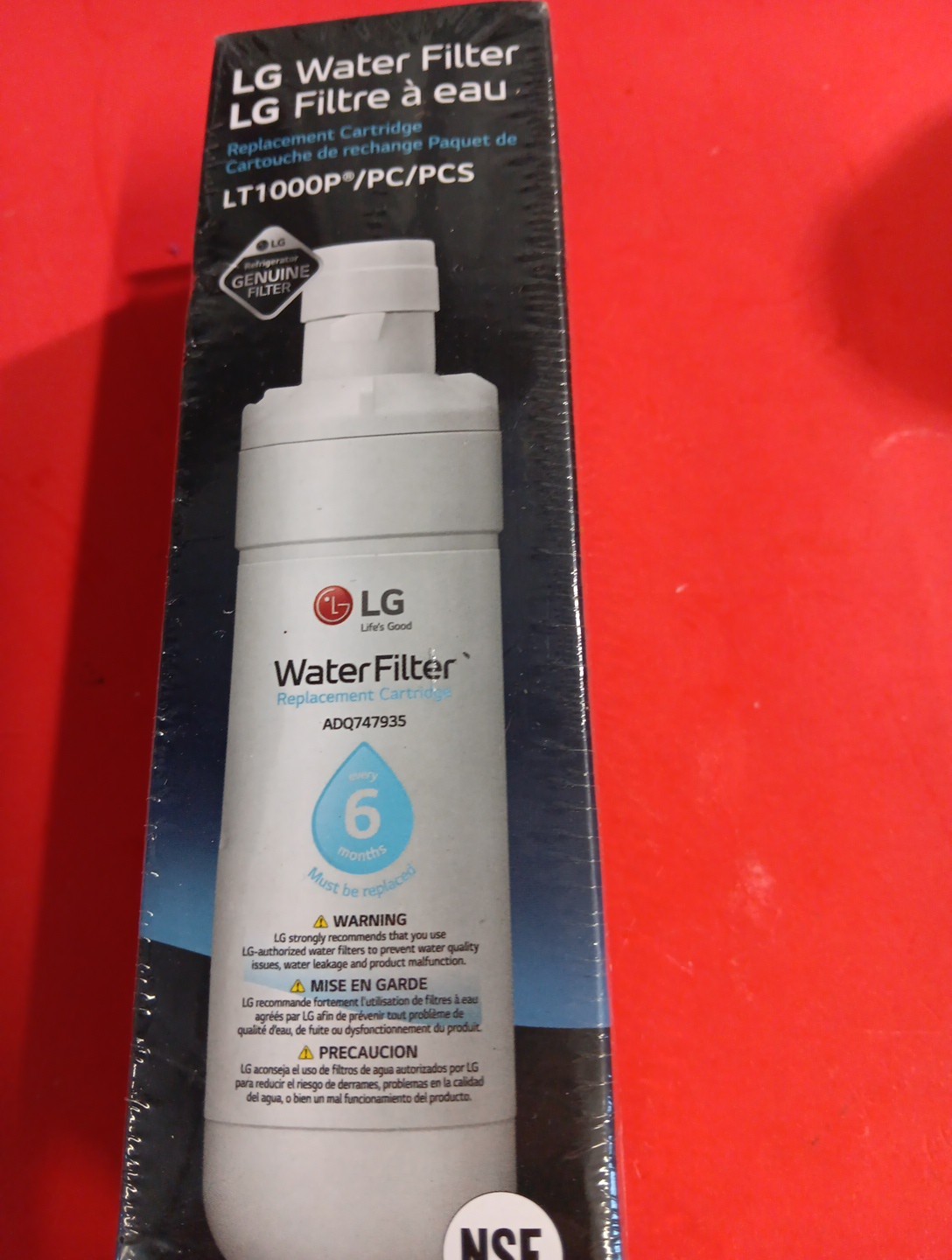 LG LT1000P Fridge Replacement Refrigerator Water Filter ADQ747935