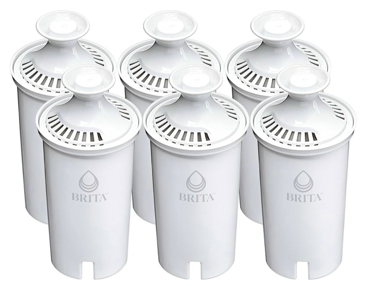6 PACK Brita Standard Replacement Filters for Pitchers and Dispensers OB03