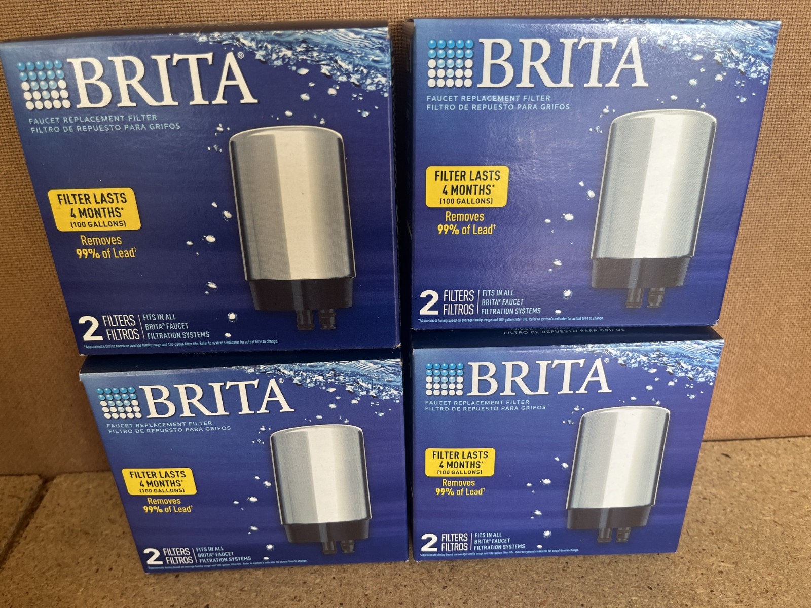 Brita 36312 Water Filter for Brita – Silver – 4 Pack (8 Total Filters) C94