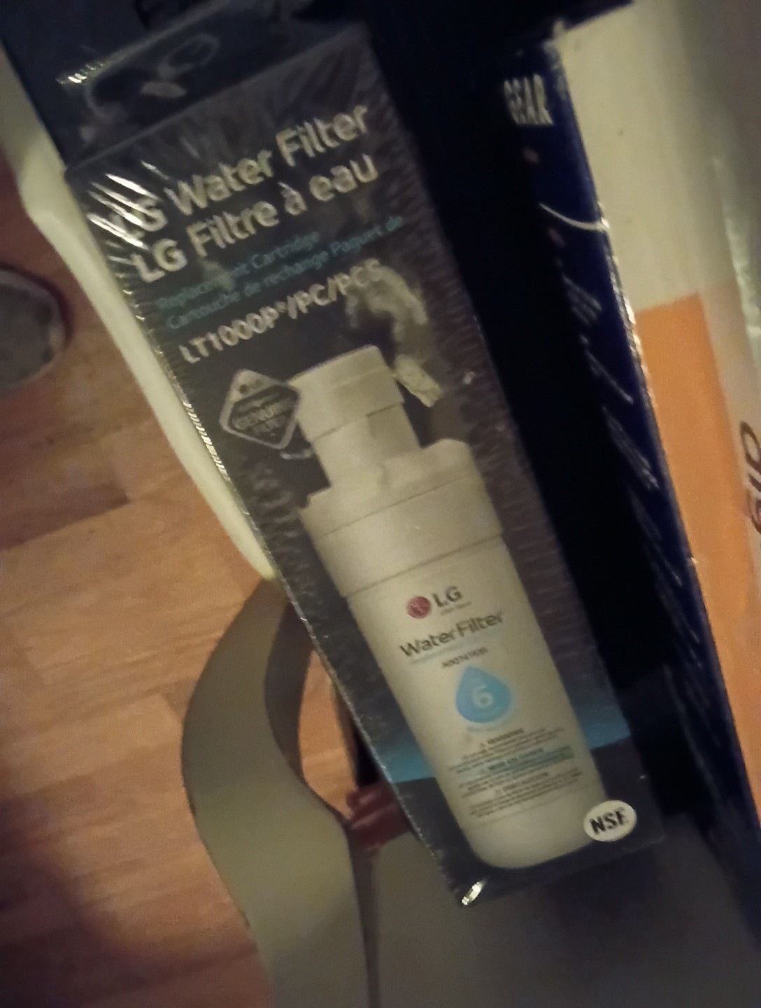 New Sealed LG Genuine Water Filter Replacement Cartridge LT700P/PC/PCS NSF