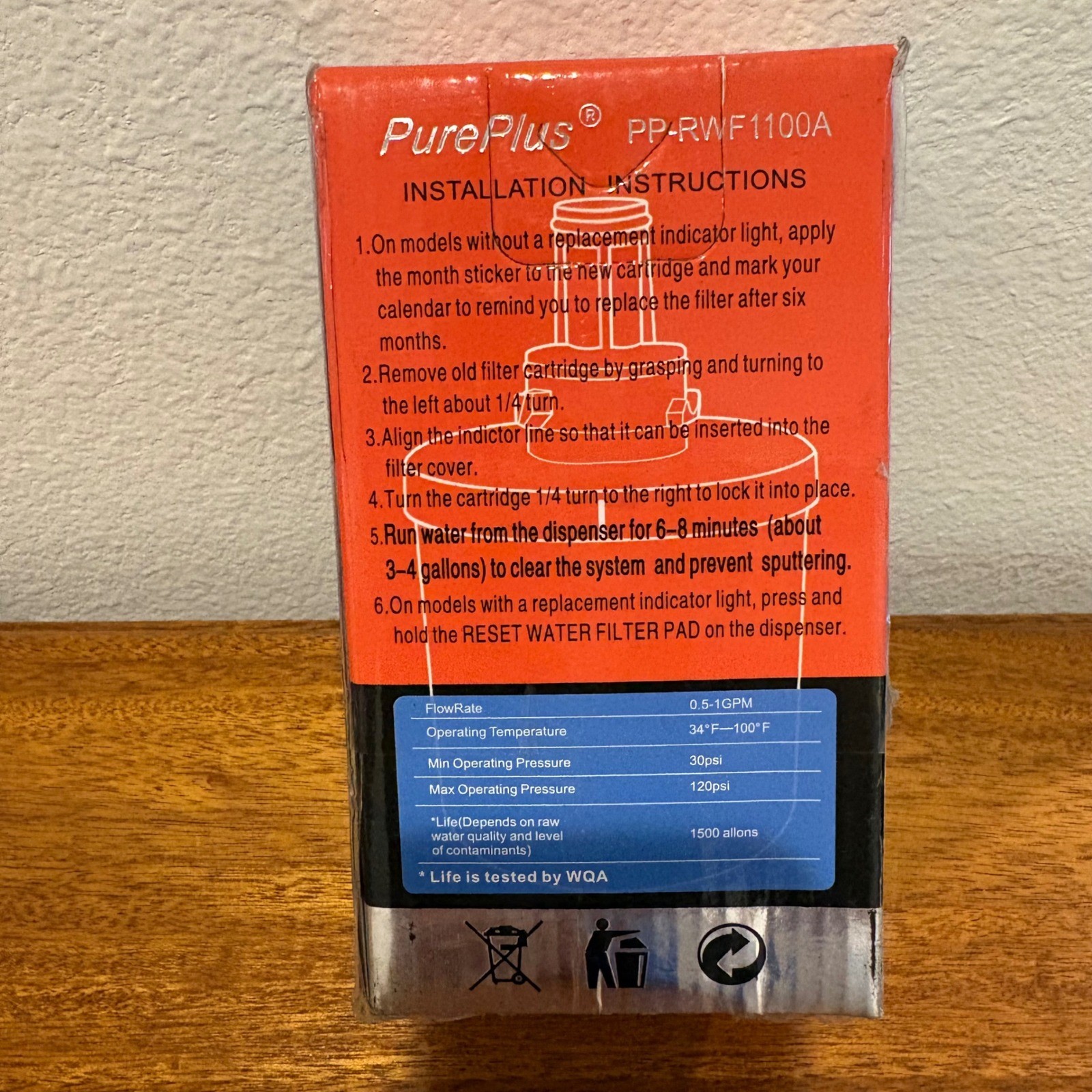 PurePlus Refrigerator Water Filter PP-RWF1100A Samsung Kenmore DA29-00003G NSF
