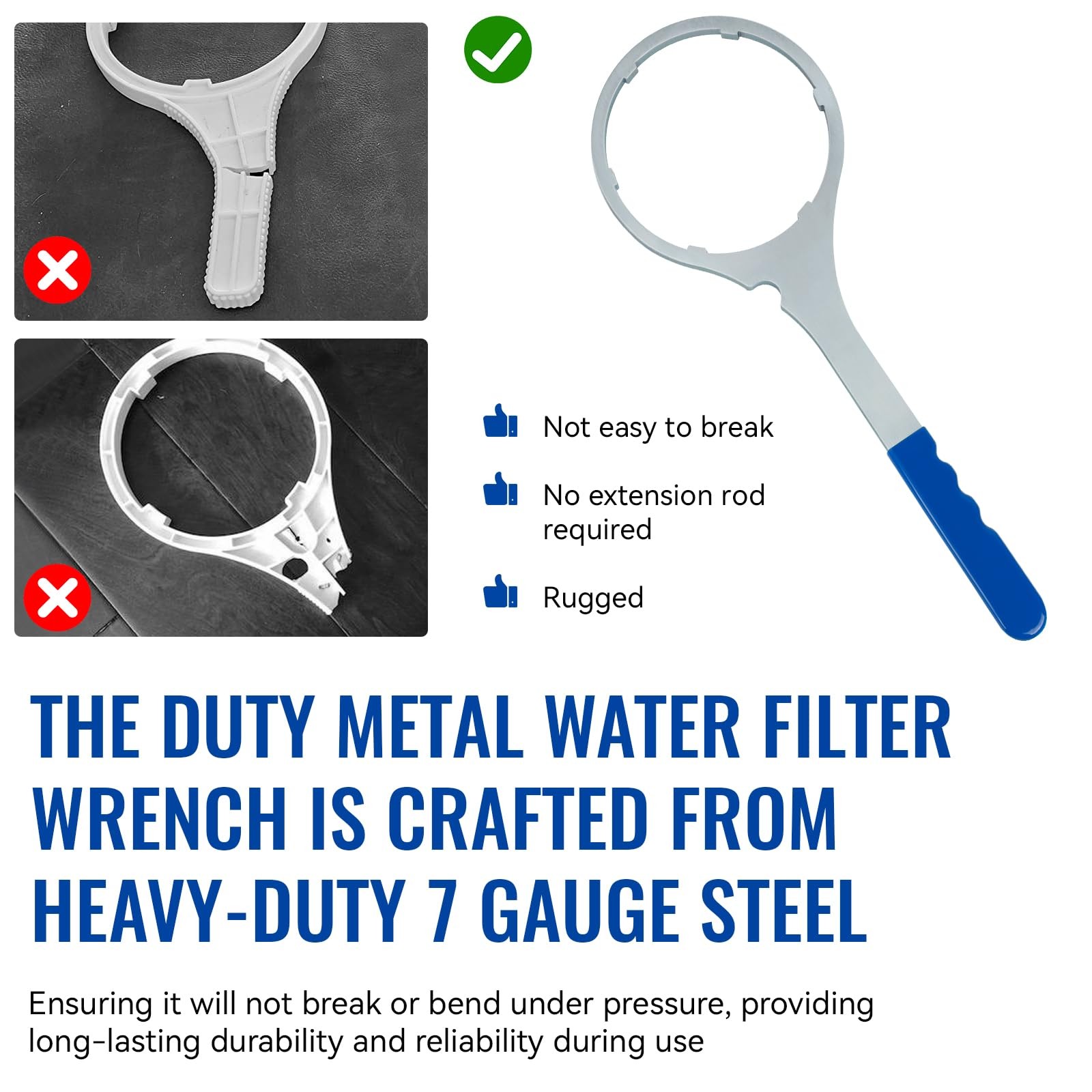 SPBW5 Heavy Duty Water Filter Housing Wrench, 5.93 In ID Water Filter Wrench …
