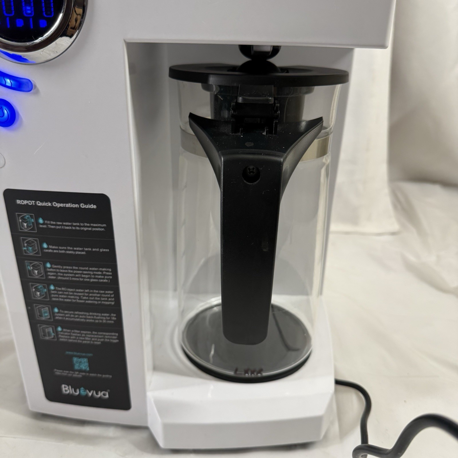 E1 Bluevua RO100ROPOT Countertop Reverse Osmosis Water Filter – 4 Stage System