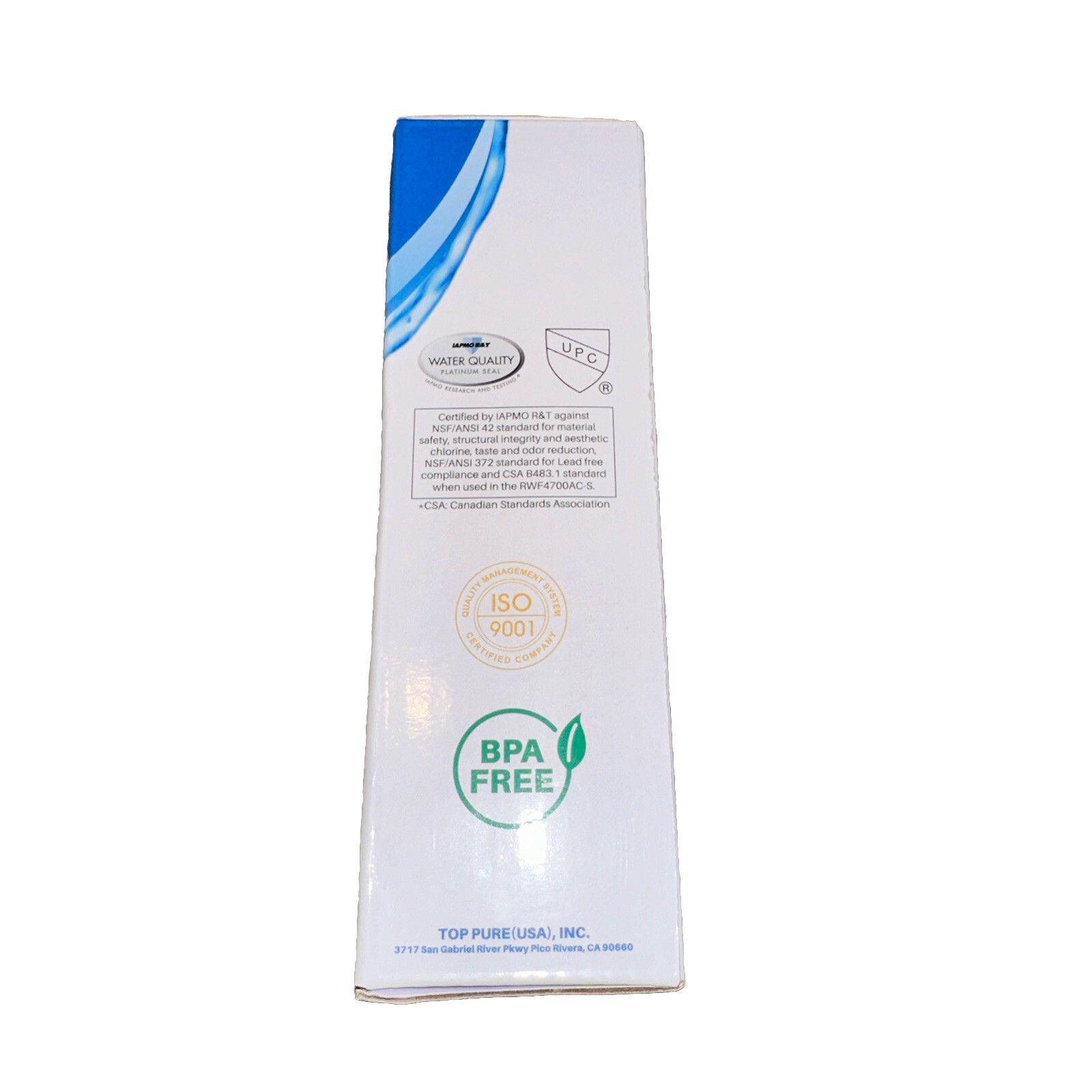 Ice Pure RWF4700AC Refrigerator Water Filter & Activated Carbon Filter AF004