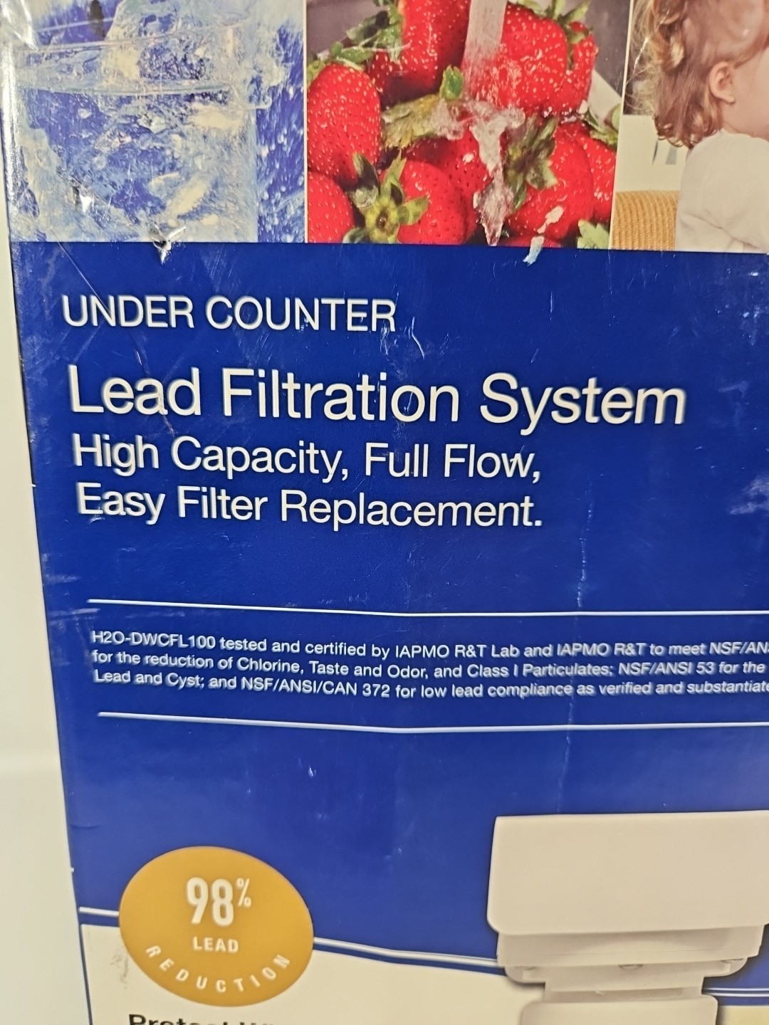 Watts PURE H20 DWCFL100 Under Counter Lead Reductio Filtration System F46 Filter