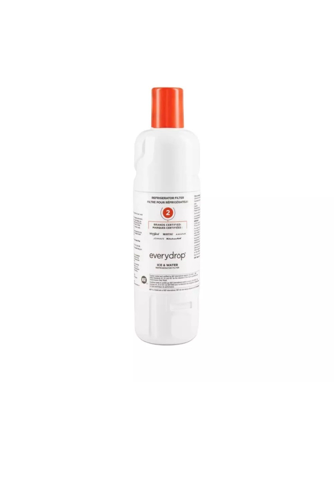 Ice & Water Refrigerator Filter 2, EDR2RXD1, 1-Pack