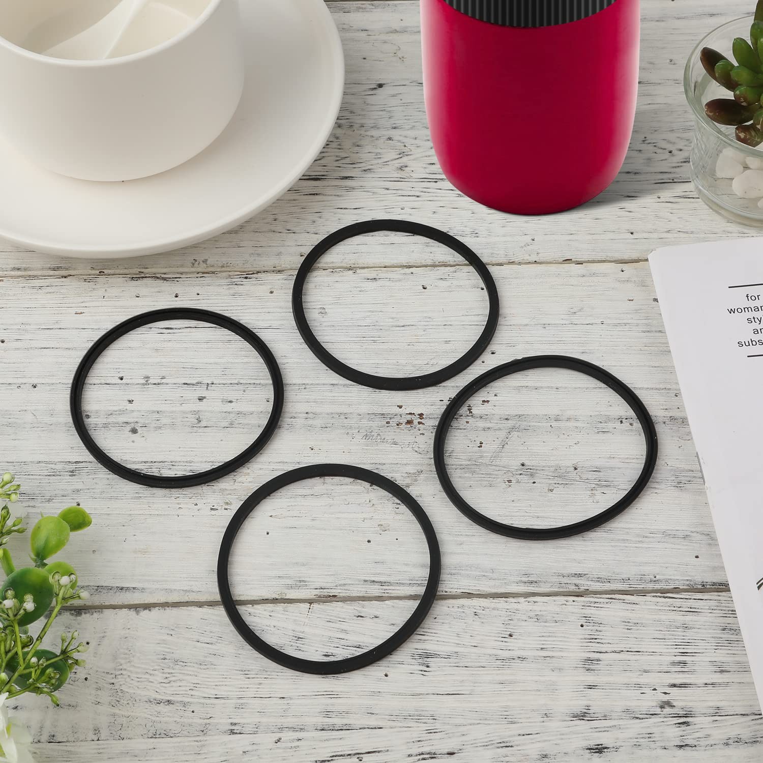 4pcs Replacement Rubber Lid Seals Compatible with 16 & 20 oz Contigo…