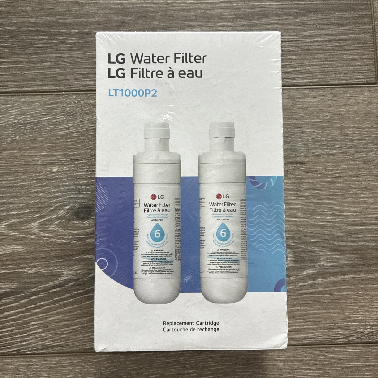 2Pk LG Refrigerator Water Filter LT1000P2 Replacement Cartridge Genuine OEM