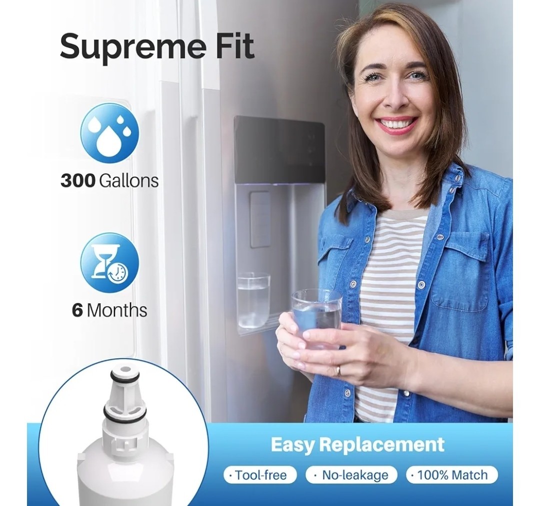 Fit For LG LT600P, KENMORE 9990, 5231JA2006B, RWF1000A Water Filter 3 Pack