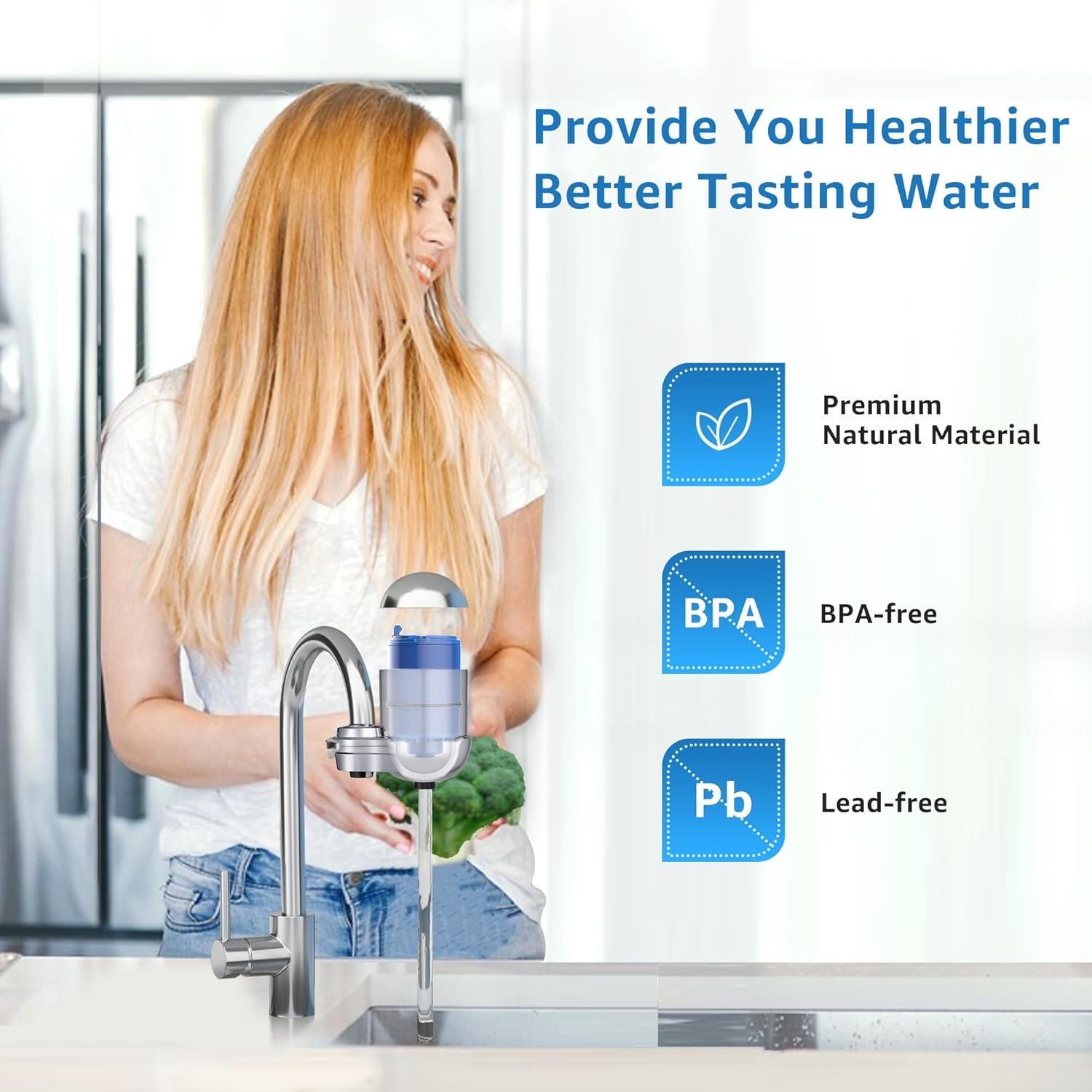 Filterlogic FF08 Faucet Water Filter Replacement for All PUR®PLUS,6 Pack
