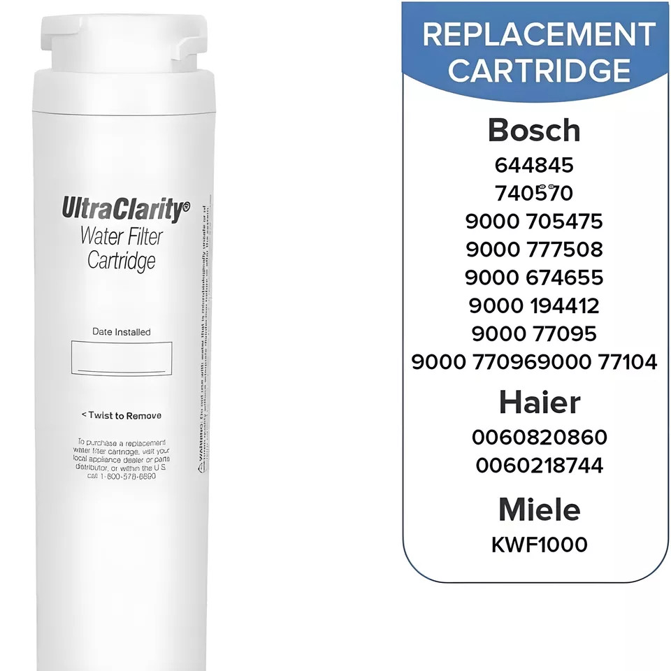 2 pack New Sealed Bosch Ultra Clarity 9000 077104 Refrigerator Water Filter USA