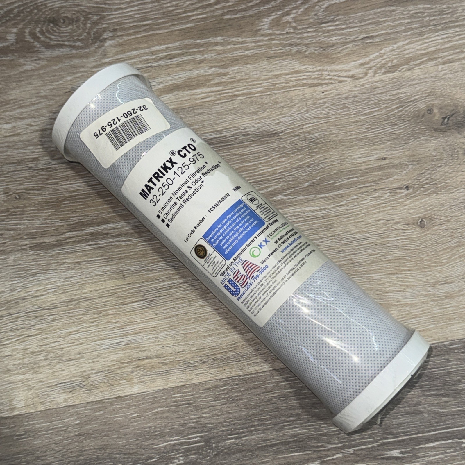 Matrikx 32-250-125-MATRIKX CTO 5-Micron Chlorine/Taste/Odor/Sediment Reduction