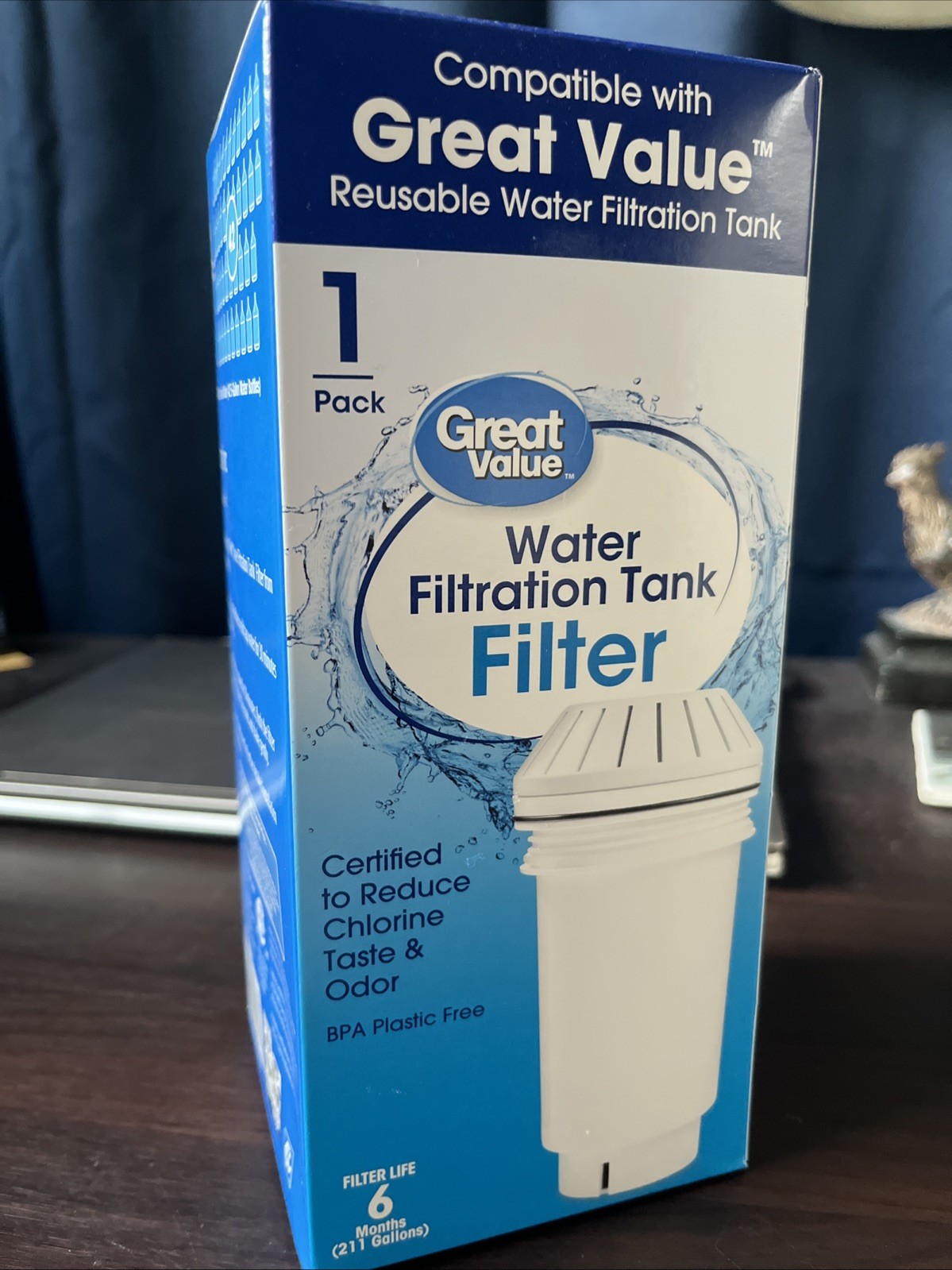 Great Value Water Filtration Tank Replacement Filter for GVRWFT [G4] 6months