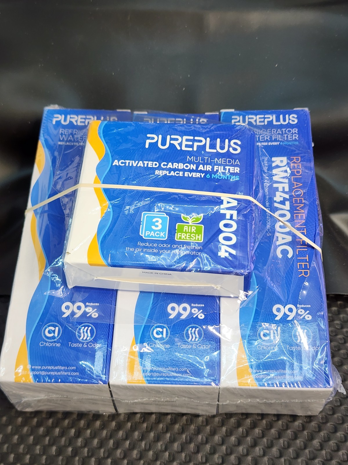 3 Pack – PUREPLUS Water Filter RWF4700AC – Air Filter AF004 Fit for LG & Kenmore