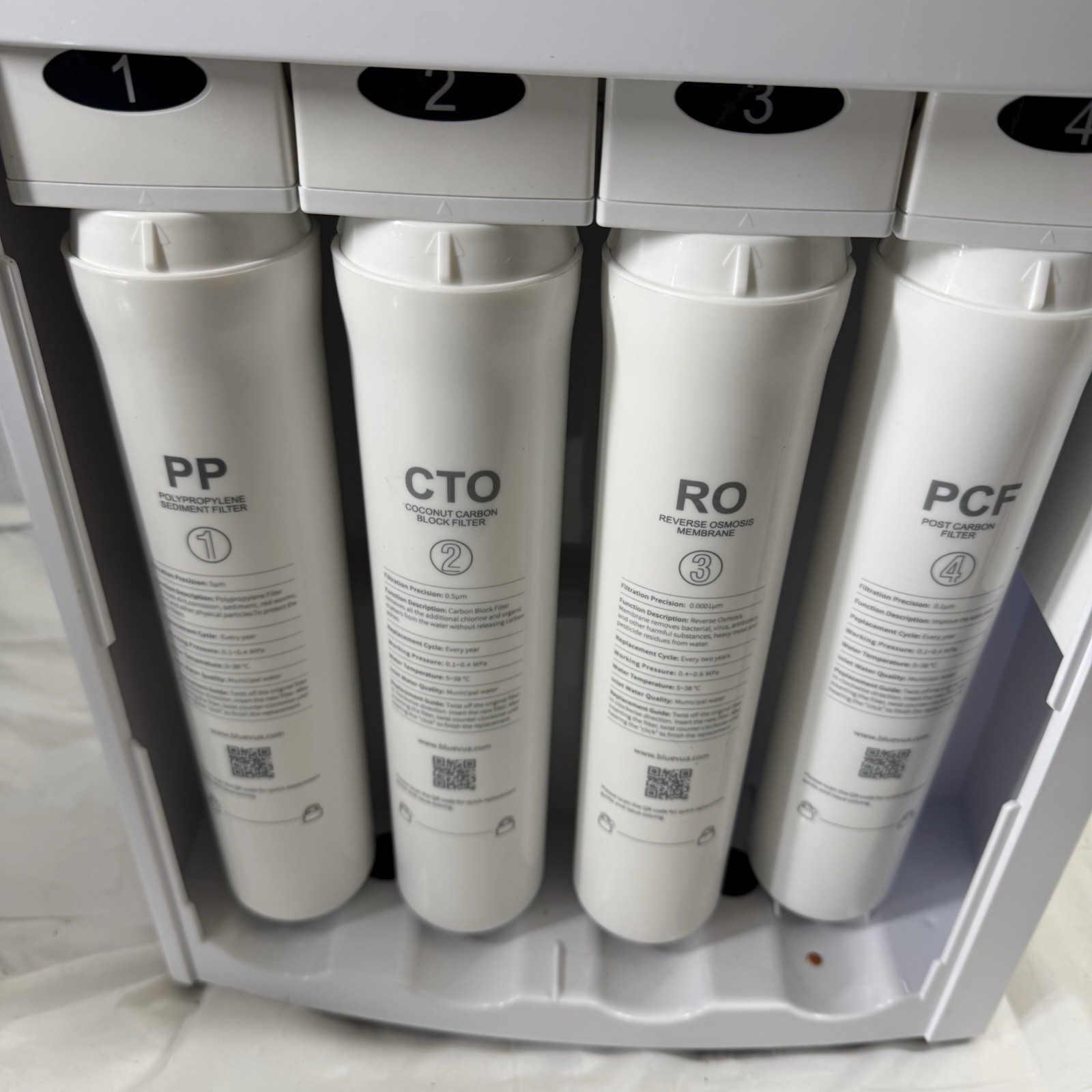 E1 Bluevua RO100ROPOT Countertop Reverse Osmosis Water Filter – 4 Stage System