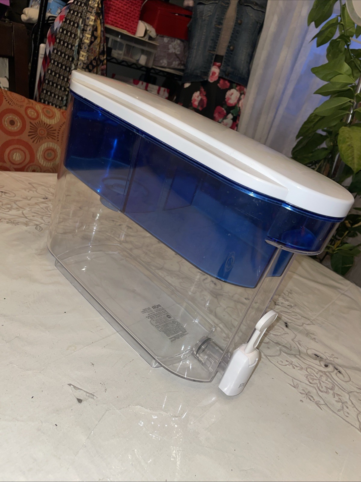 PUR Classic 30-Cup Water Dispenser Filtration System – Blue/White