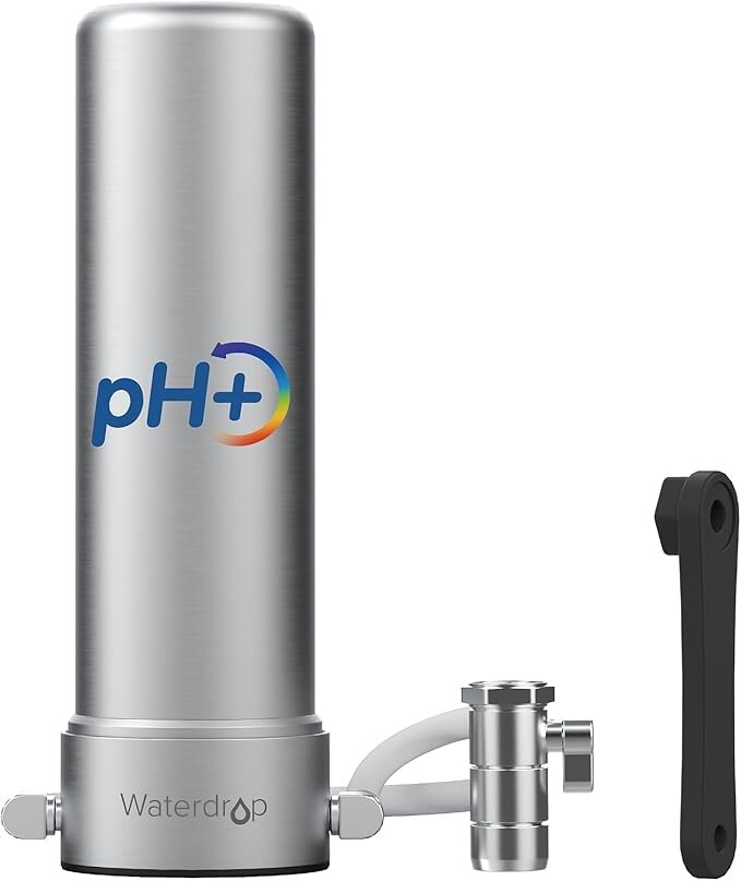 Waterdrop Alkaline Countertop Water Filter, 12 Months or 8,000 Gallons Long-Life