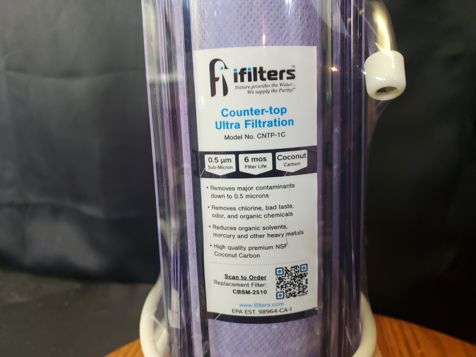 NEW iFilters Home Countertop Water Distiller Purifier Filter System CNTP-1C