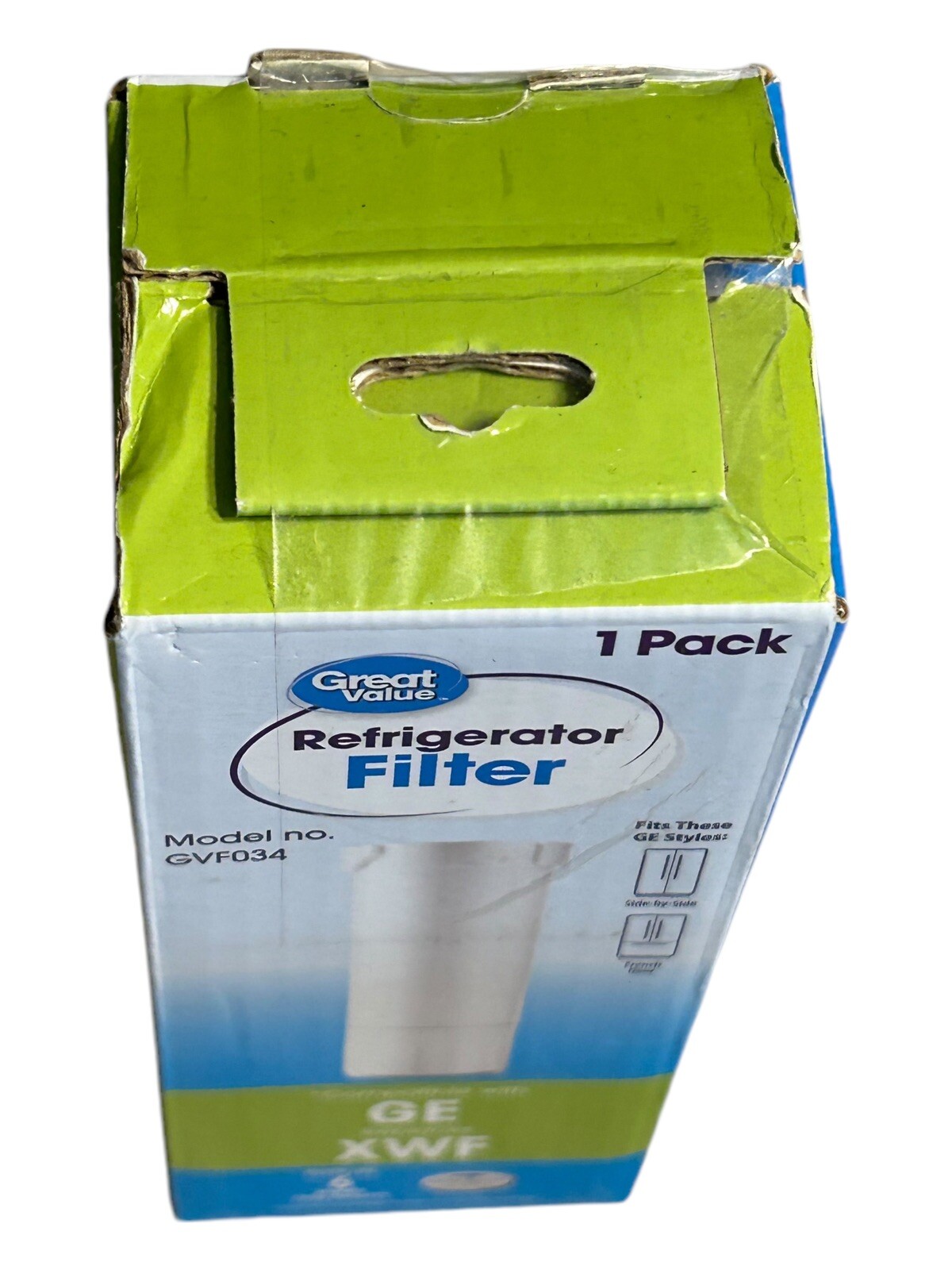 Great Value Water Filter Replaces XWF – For French Door or Side-By-Side – GVF034