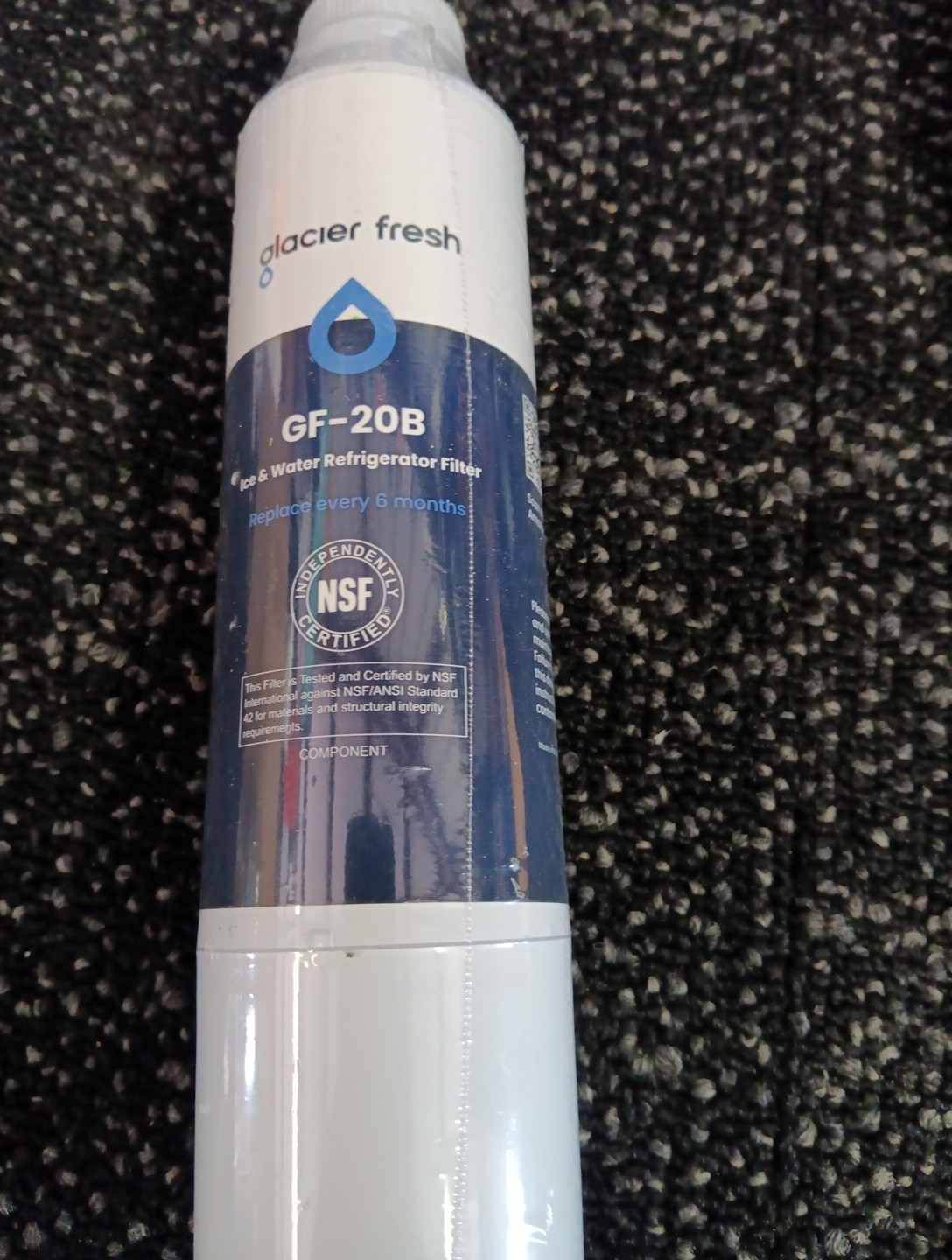 Glacier Fresh GF-20B Ice & Water Refrigerator Water Filter -300 Gal NIP FREESHIP