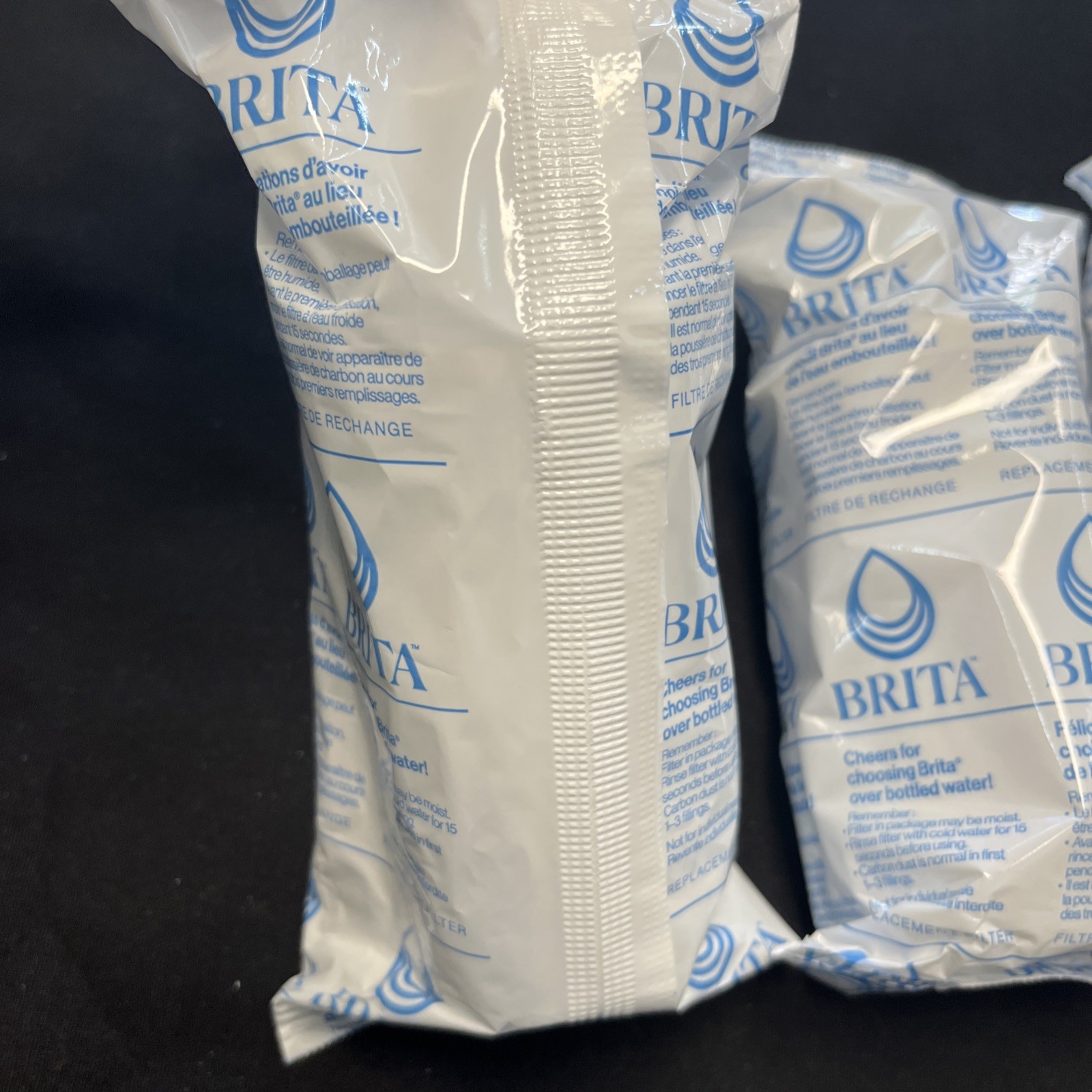 BRITA STANDARD WATER FILTER REPLACEMENT, 4 COUNT WHITE Pitcher Dispenser