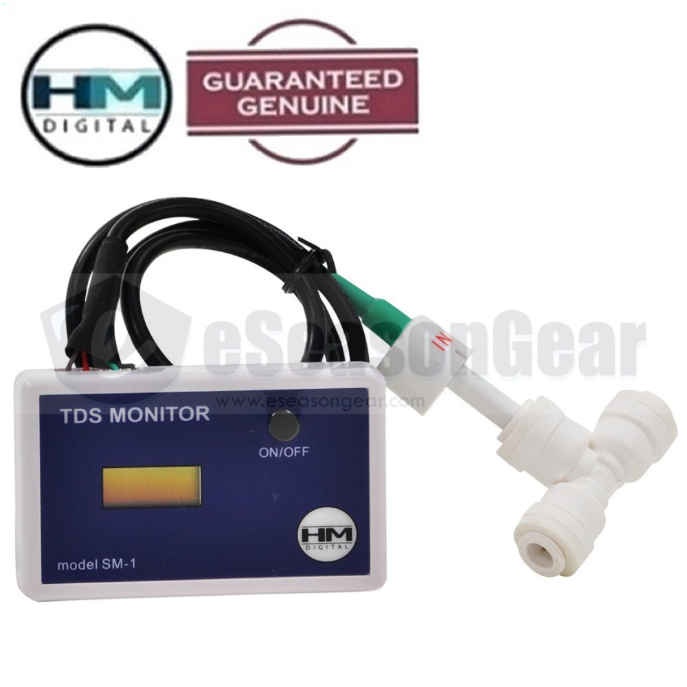 HM Digital SM-1 In-Line Single Water TDS PPM Monitor Mter/Tester, 1/4″ Tee