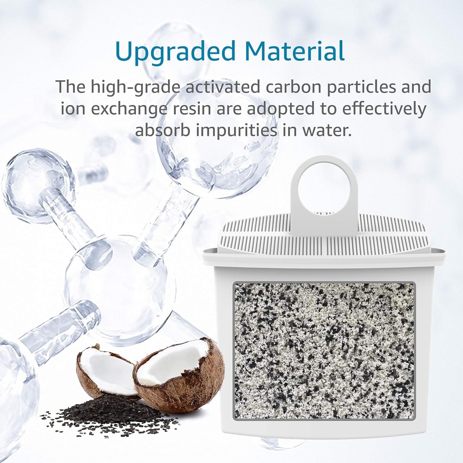 AQUA CREST TÜV SÜD Certified Coffee Water Filter, Replacement for Braun® KWF2(4)