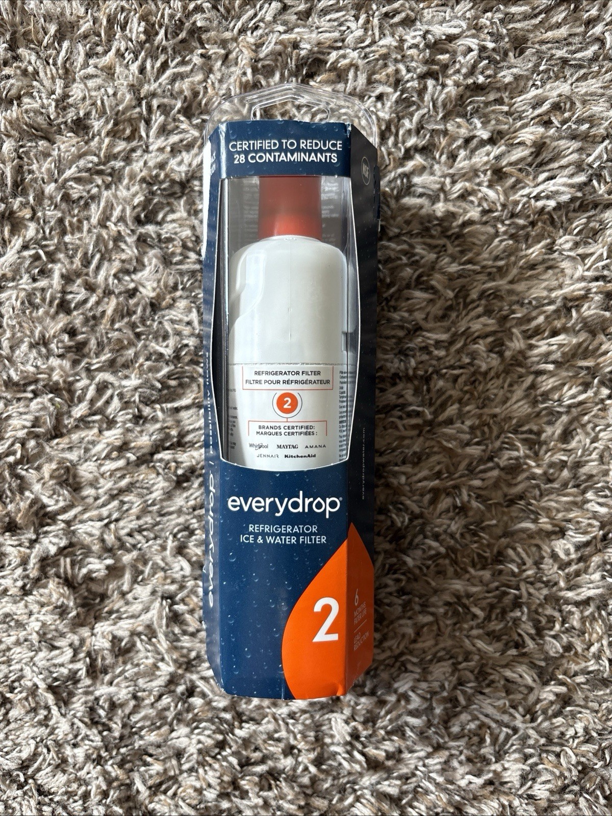 EveryDrop #2 Ice & Water Refrigerator Filter ΕDR2RXD1 New In Box
