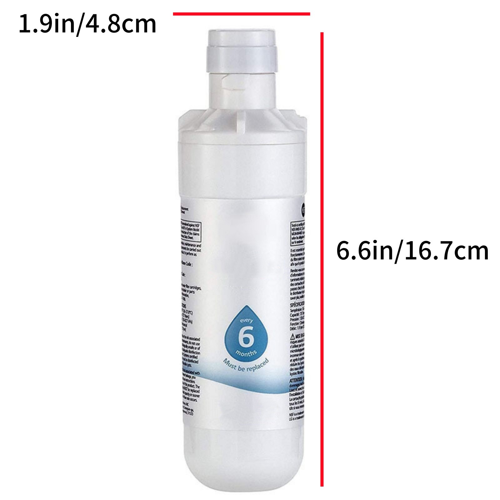 Refrigerator Water Filter MDJ64844601 For LG LT1000PCS LT-1000PC Model Series