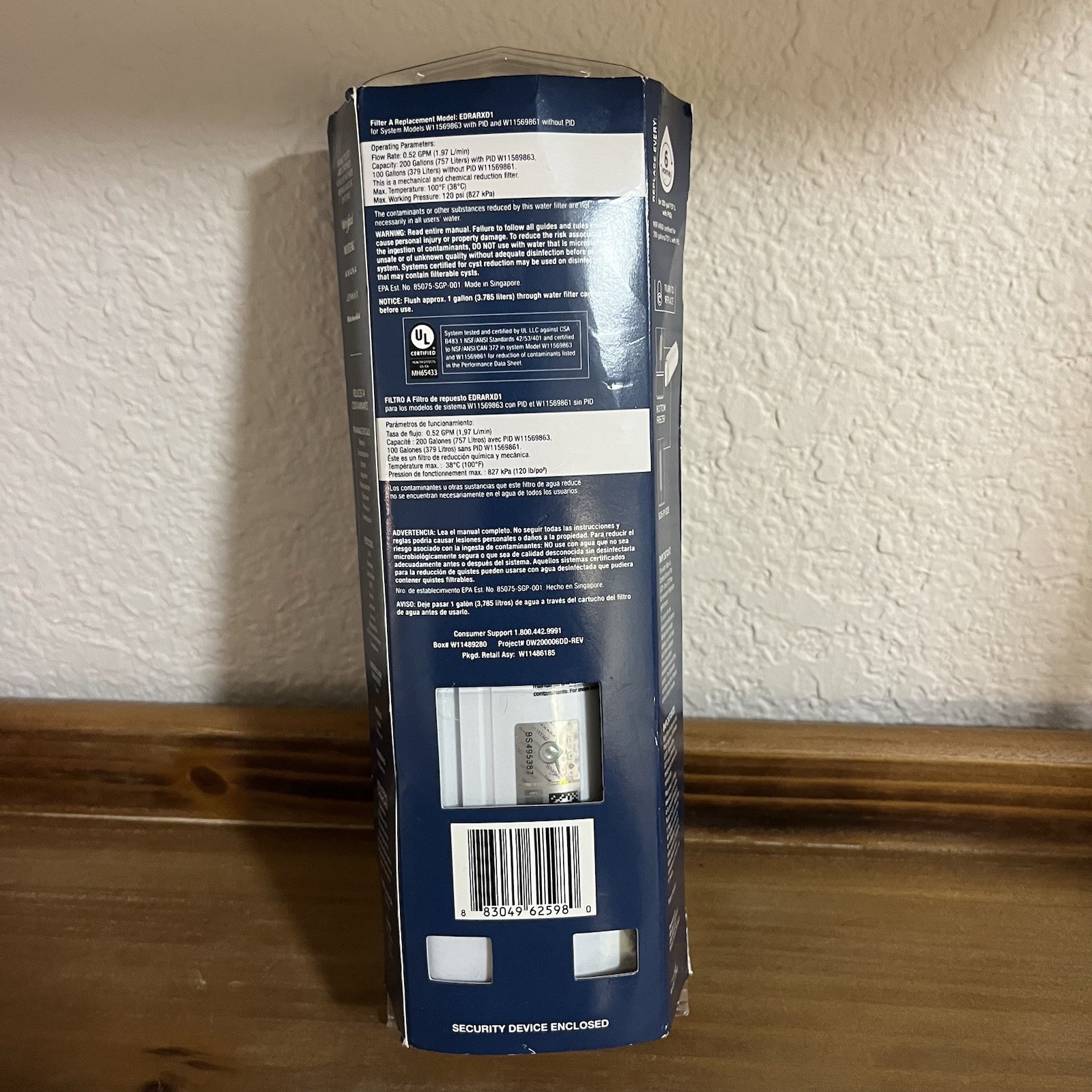 Everydrop by Whirlpool EDRARXD1 Refrigerator Water Filter A Genuine OEM New READ