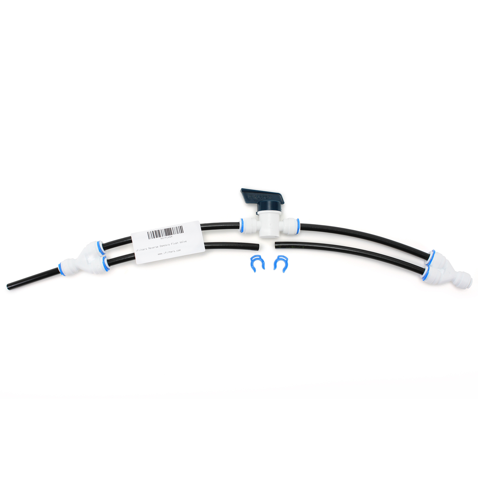 Reverse Osmosis RO Flush Kit Valve For Any Standard RO System, 1/4″ QC Ports