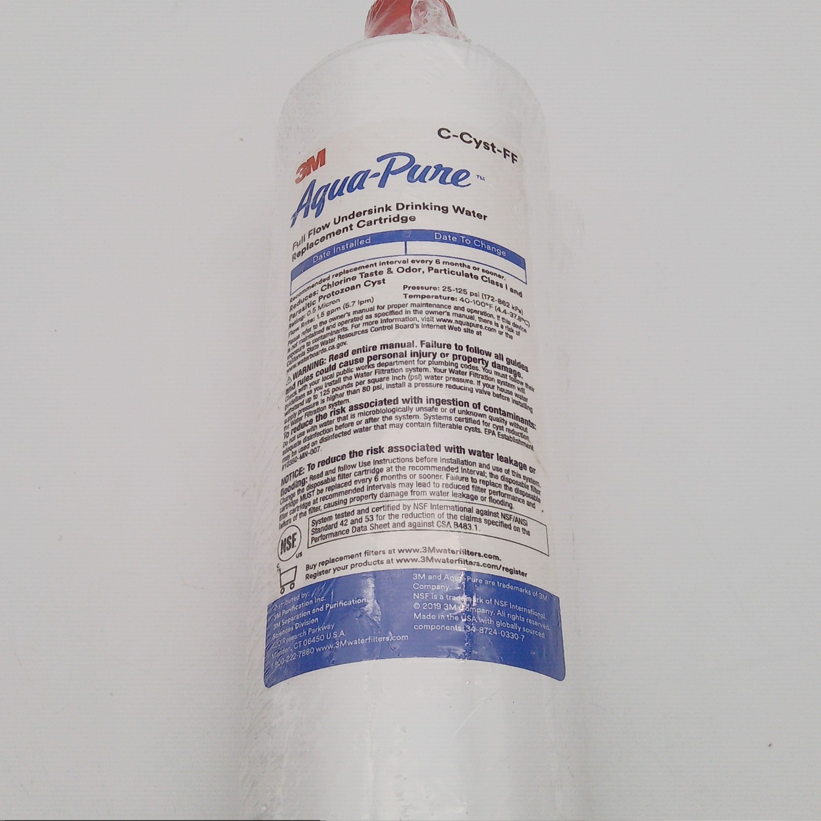 3M Aqua-Pure C-Cyst-FF Cysts Scale Reduction Carbon Water Filter Cartridge