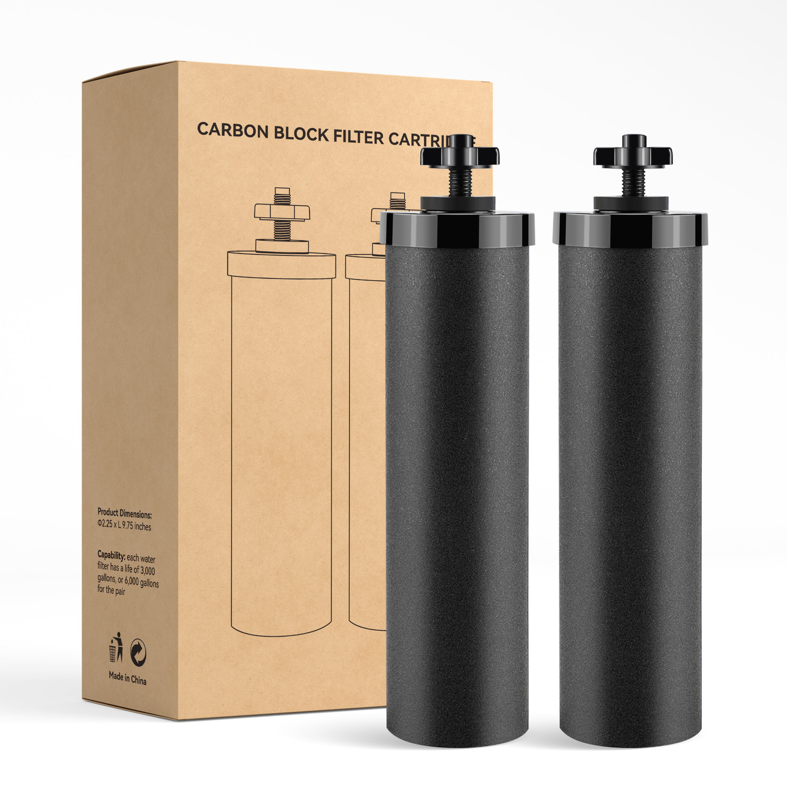 Berkey Authentic Black BB9-2 Water replacement Filters For Berkey Water System