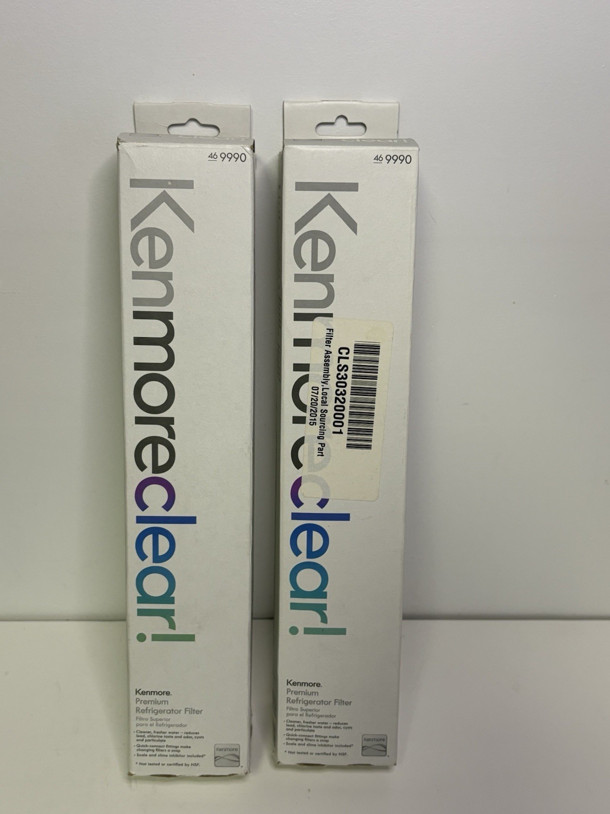 New (2) Kenmore Clear Premium Refrigerator Filters 46-9990 Kenmoreclear