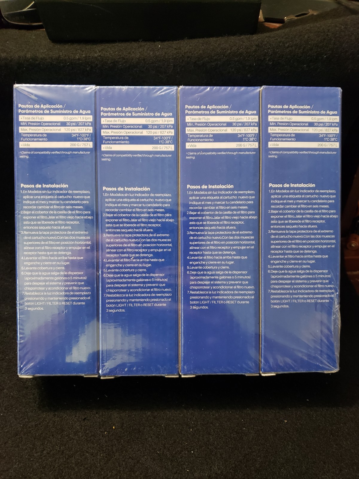 PUREPLUS PP-RWF1200A Replacement Water Filter Pack of 4 Sealed