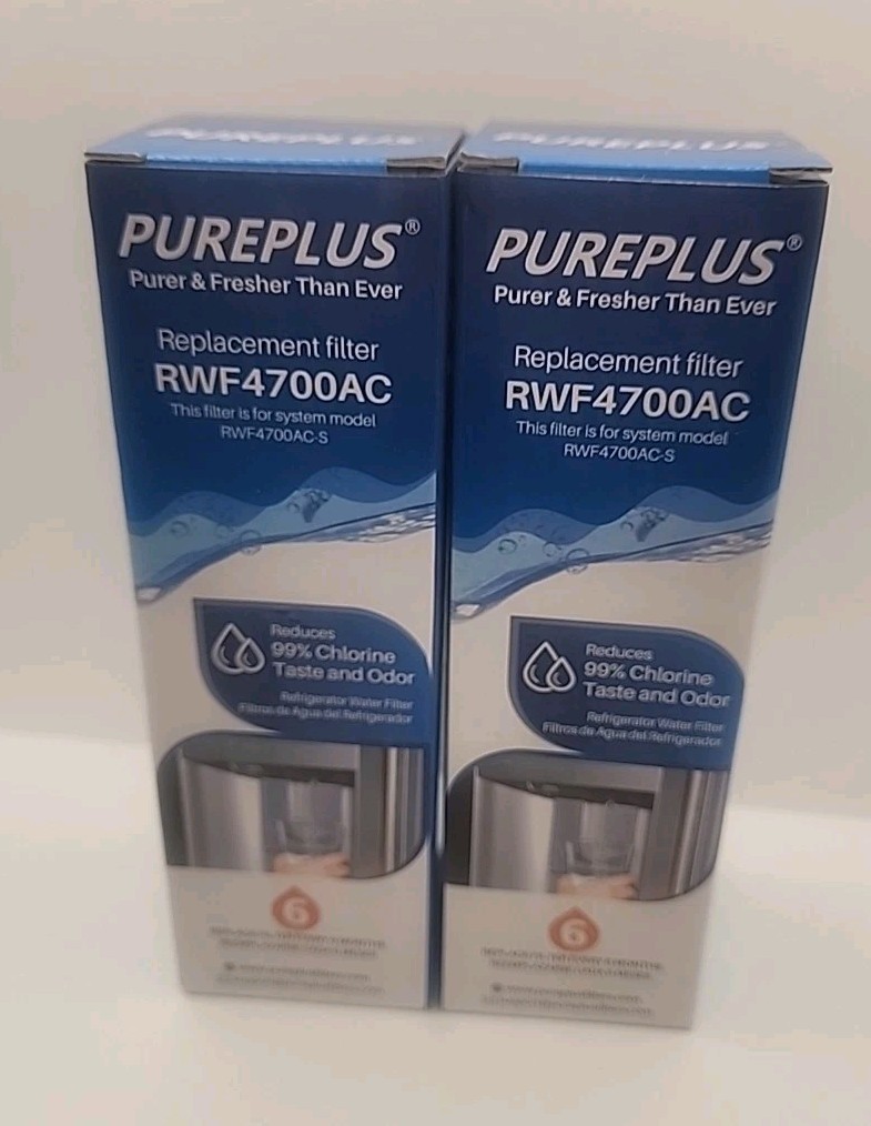 PurePlus RWF4700AC Water Filter 2 Pack Sealed
