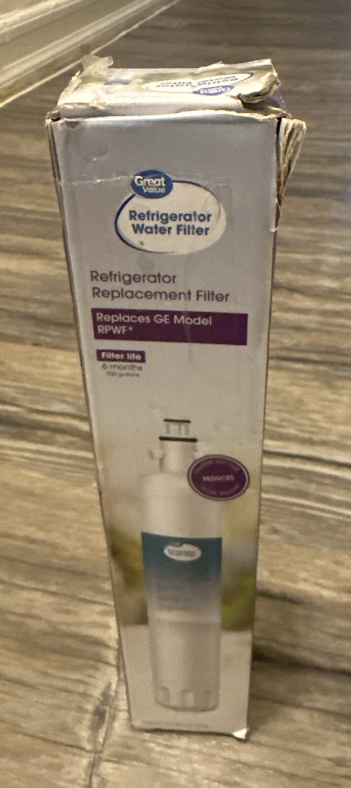 Great Value Refrigerator Water Filter Replaces Ge Model RPWF 6months 300 gallons