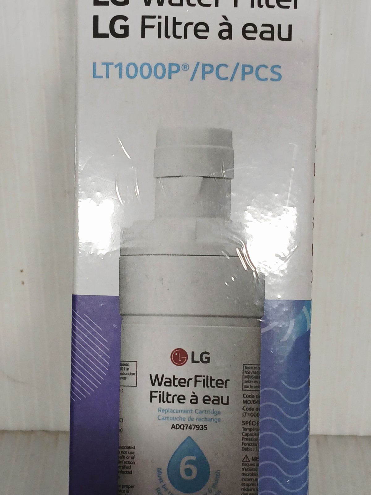 LG LT1000P 6 MONTH LT 1000 P/PC/PCS SEALED REFRIGERATOR WATER FILTER NEW