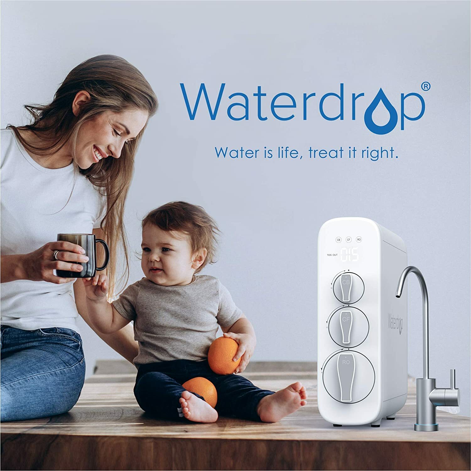 Waterdrop RO Reverse Osmosis Water Filtration System, NSF Certified