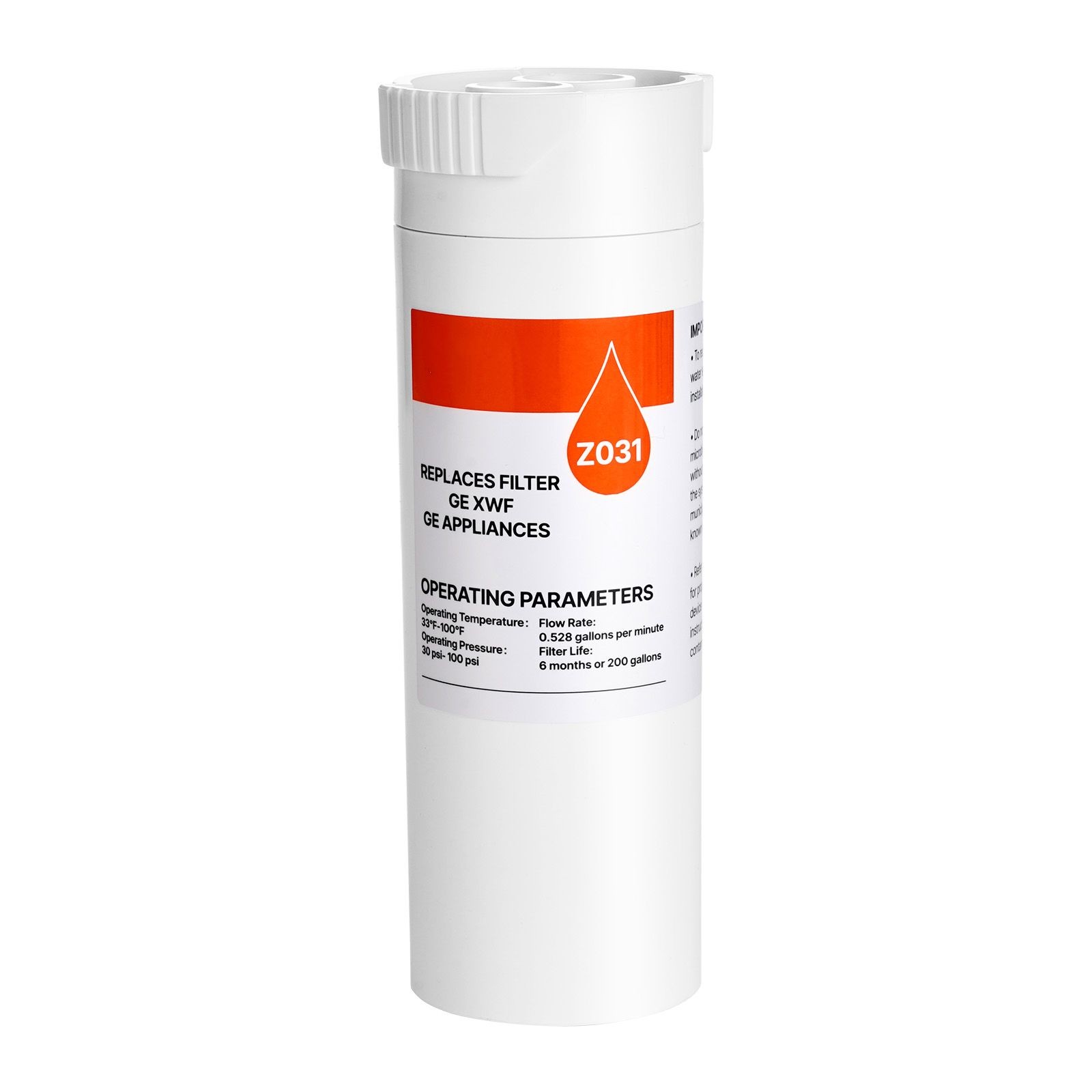 Water Filter Carbon Block for Fridge, 6 Months 200 Gal