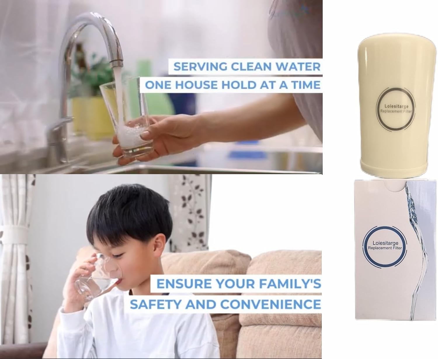 2-Pack Replacement Water Filter for Leveluk Kangen 8, Compatible with HG-N & K-8