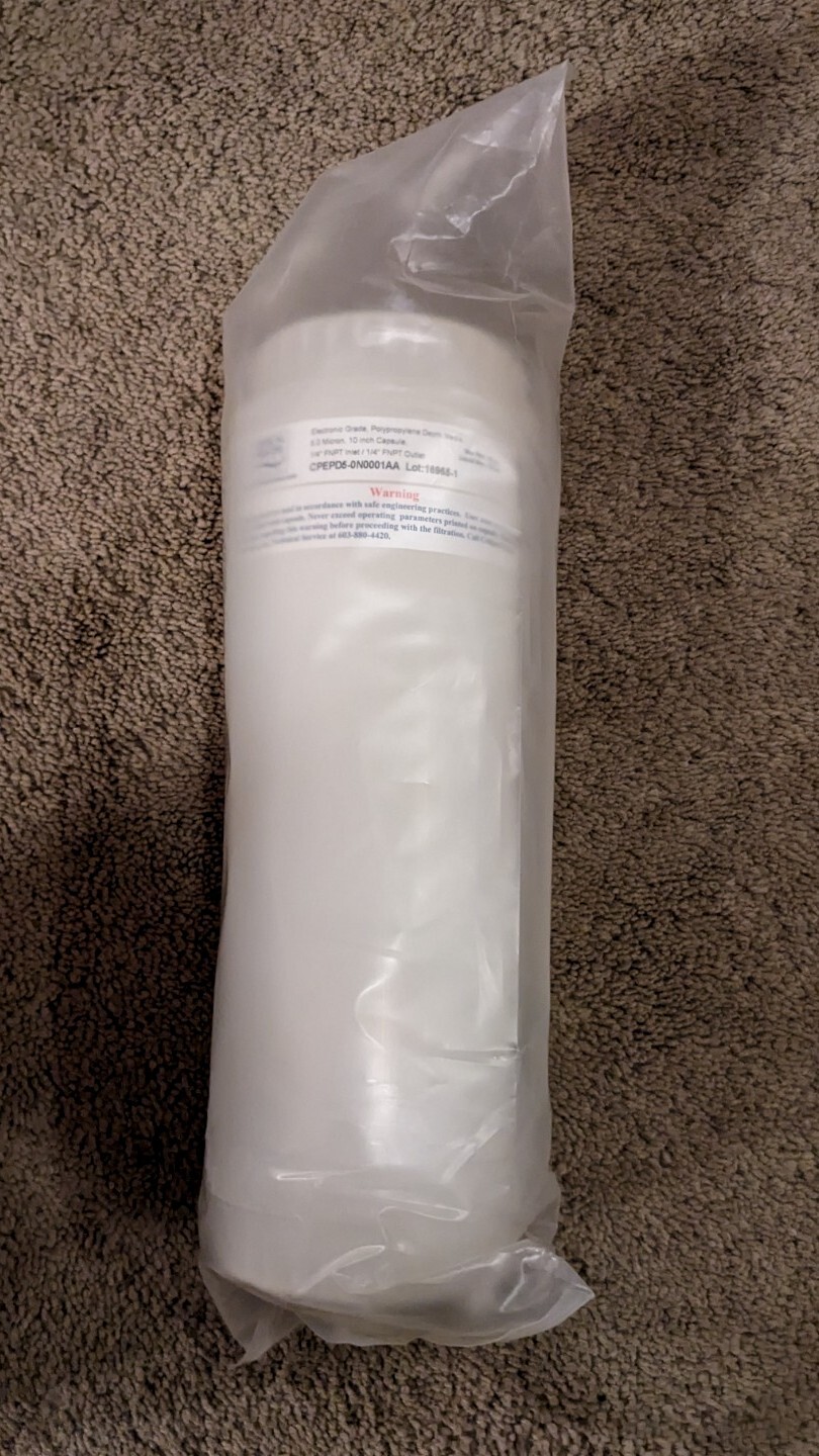 4-pack 5 Micron PP Electronic Grade Water Depth Media Filter 1/4″NPT In/Out